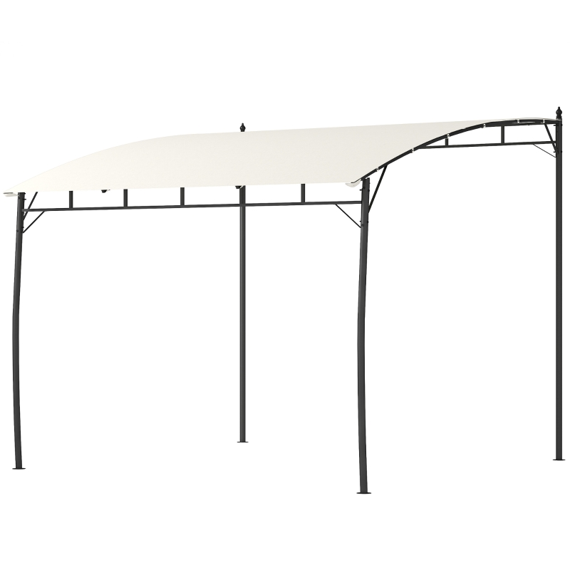 Outsunny 10 x 13 Foot Retractable Metal Frame Pergola Canopy