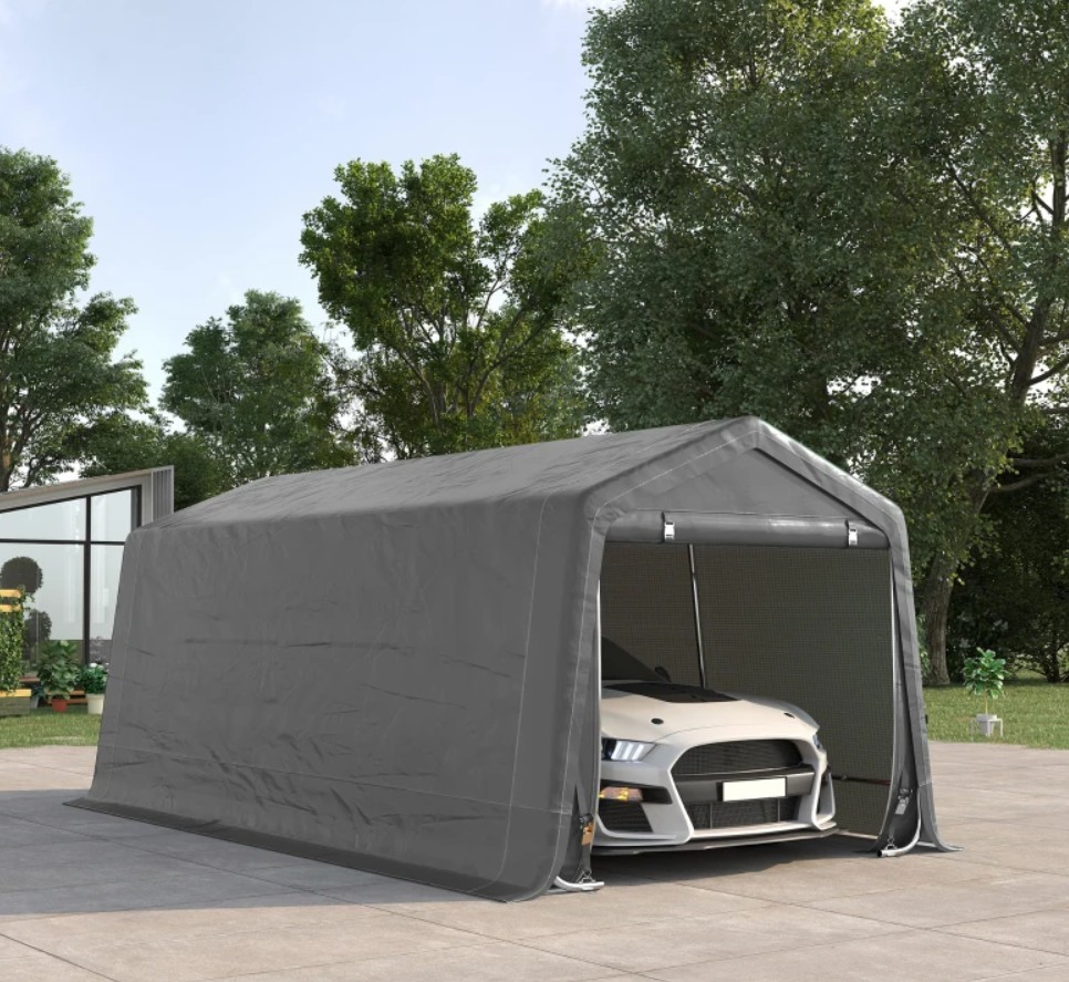 Outsunny 10 x 20 Foot Heavy Duty Carport