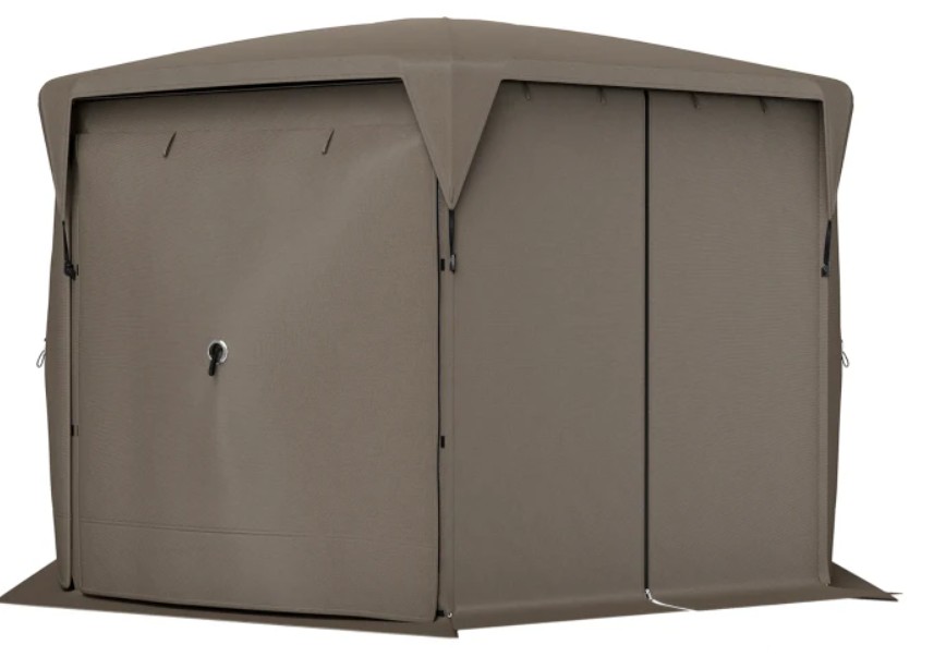 Outsunny 11 x 11 Foot Pop Up Gazebo Screen Tent with Removable Roof Cover