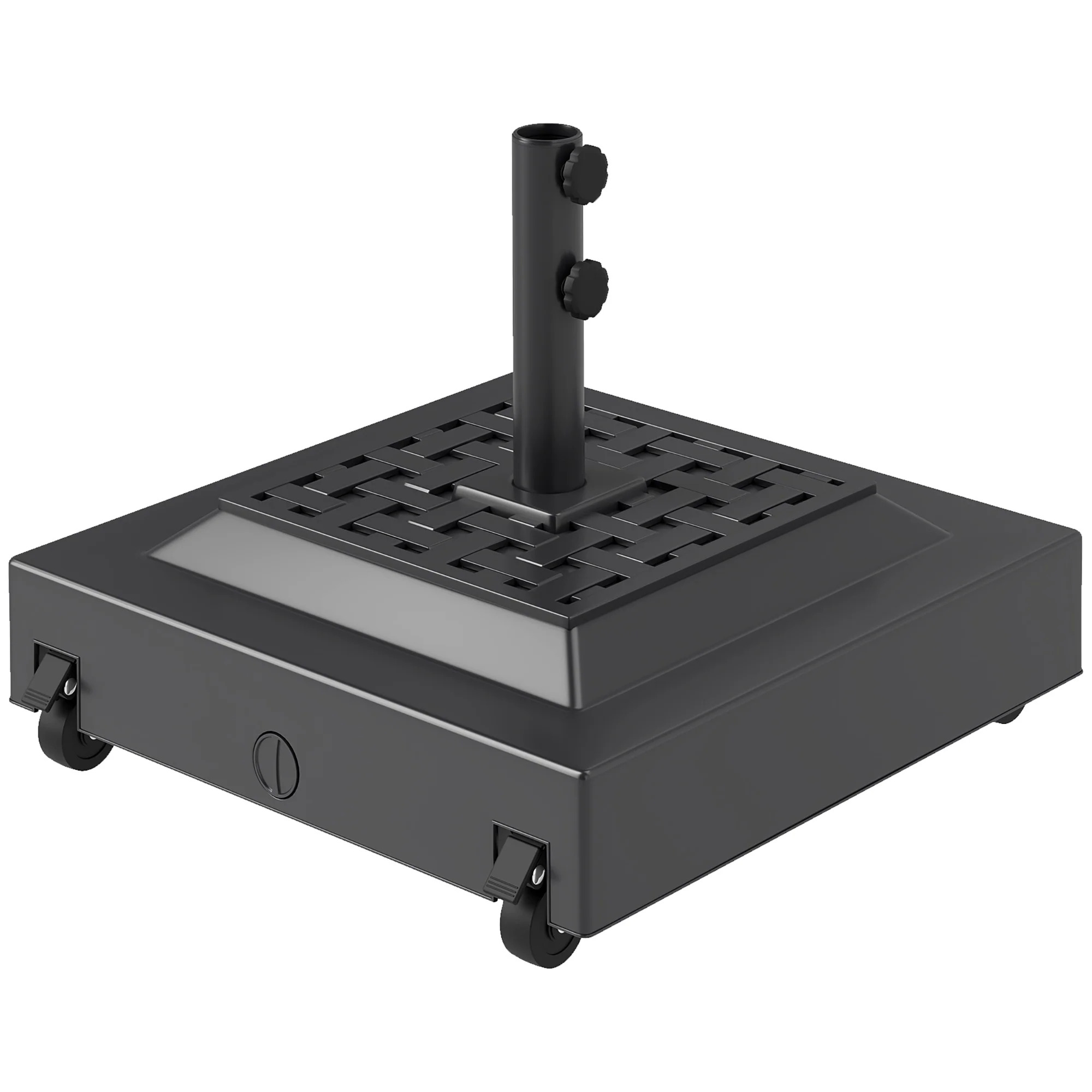 Outsunny Heavy Duty Umbrella Stand Base with Wheels