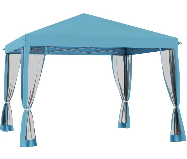 Outsunny 10 x 10 Foot Pop Up Canopy Tent