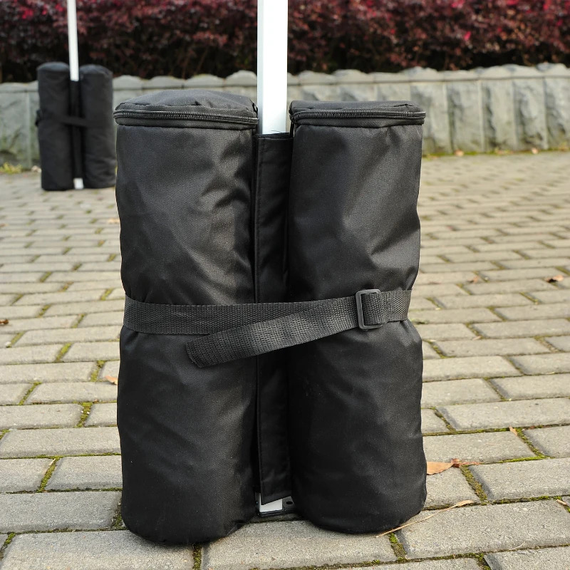 Outsunny Black Canopy Weight Bags - Set of 4