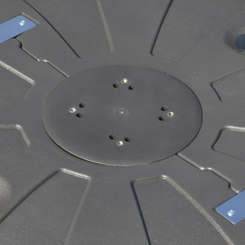 Outsunny Square Cantilever Patio Umbrella Base with 4 Wheels