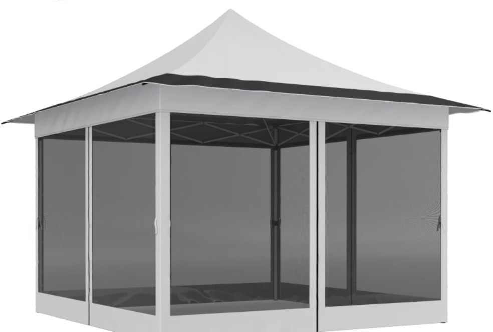 Outsunny 12 x 12 Foot Canopy Tent with Mesh Netting