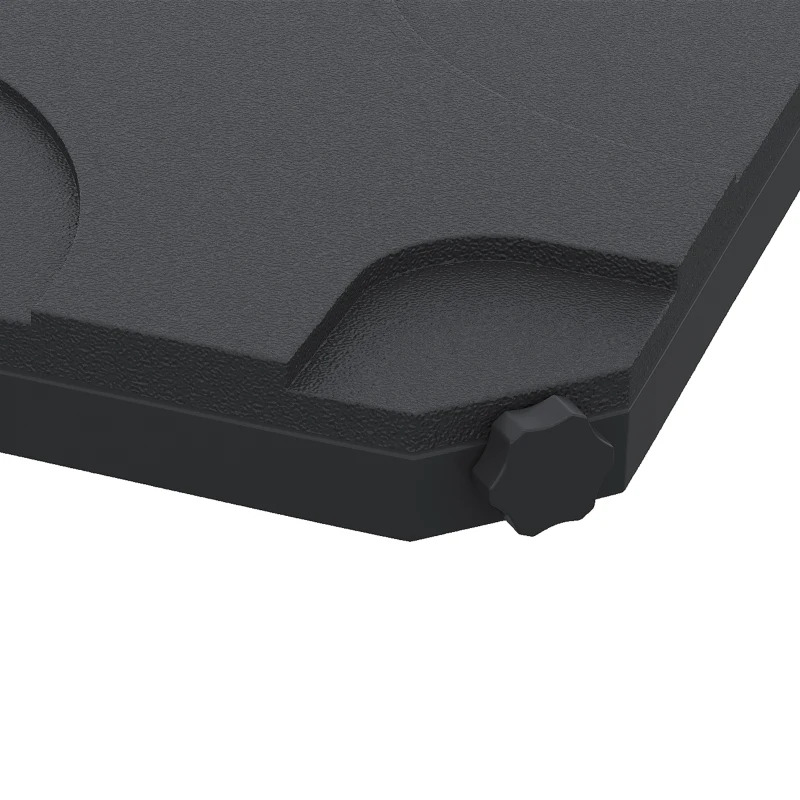 Outsunny 21 Inch 4-Piece Base Stand for Offset Cantilever Umbrellas