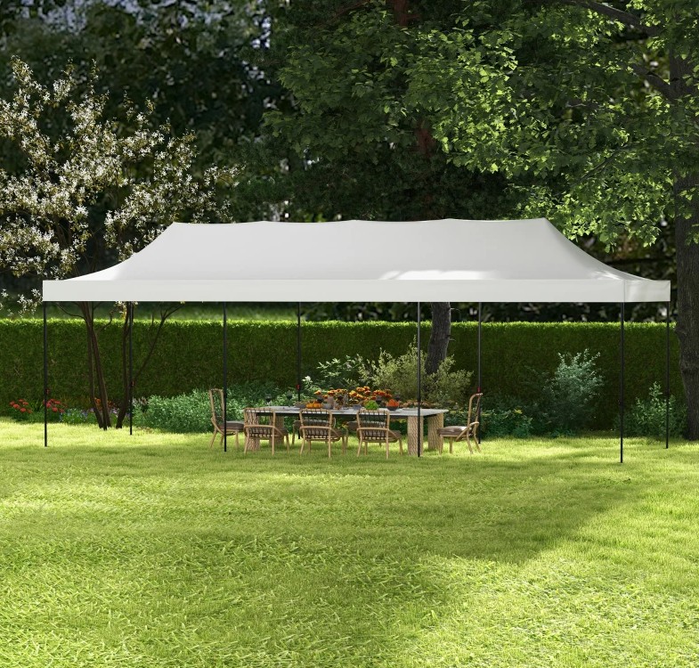 Outsunny 9 1/2 x 28 Foot Pop Up Canopy Tent with Carry Bag